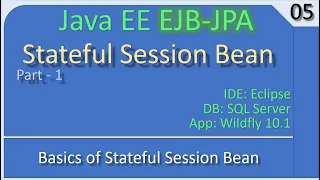 Stateful Session Bean Part 1 - Basics JavaEE EJB JPA Tutorials