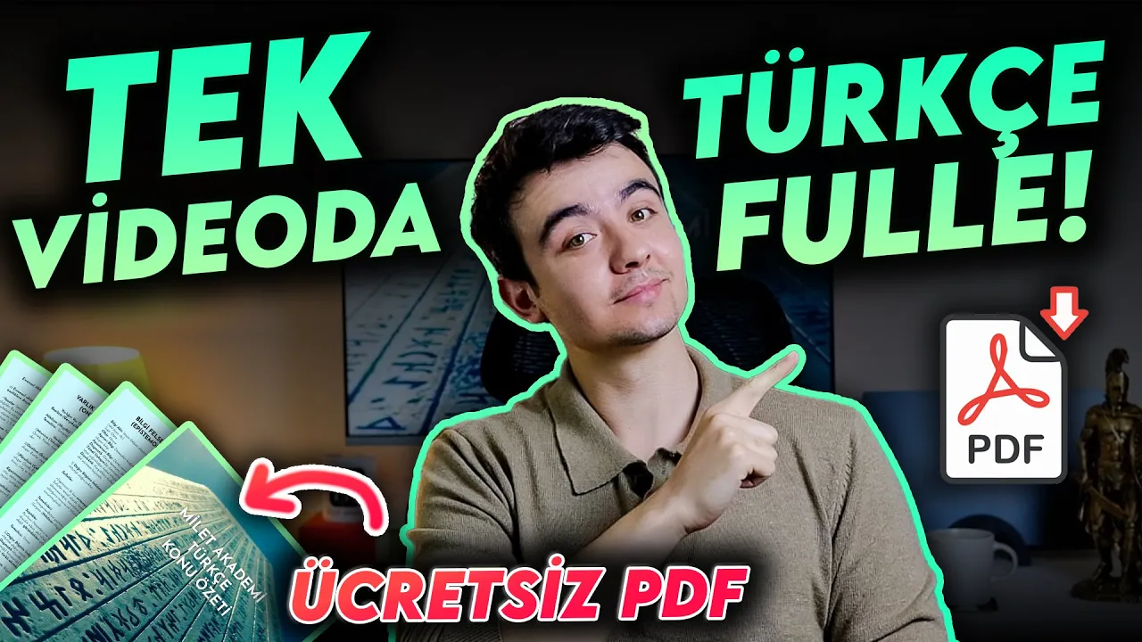 TYT Türkçe Özet PDF | TYT Dil Bilgisi Özet PDF
