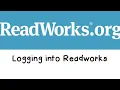 Logging into Readworks