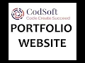 Portfolio Website With Source Code and Live Web Developer Intern CodSoft Internship