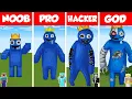 Download Lagu Minecraft TNT RAINBOW FRIENDS BLUE HOUSE BUILD CHALLENGE - NOOB vs PRO vs HACKER vs GOD / Animation