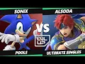 Download Lagu LVL UP EXPO 2025 - Sonix (Sonic) Vs. Alsoda (Roy, Joker) Smash Ultimate - SSBU
