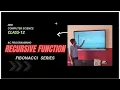 RECURSION IN C FIBONACCI SERIES NEB CLASS-12 COMPUTER SCIENCE