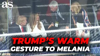 Trump s SWEET GESTURE toward MELANIA at the FREEDOM 250