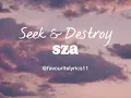 Seek & Destroy - SZA (lyrics)
