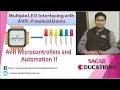Multiple LED Blinking Project Demo C Programming with AVR Hindi