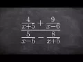 Simplify a complex fraction by multiplying the numerator and denominator by the LCD