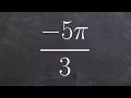 Sketch the Angle in Standard Position