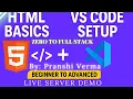 HTML Intro VS Code Installation Live Server Step-by-Step Guide