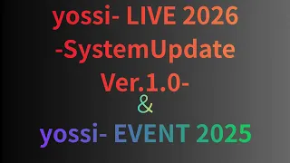 2026YouTube Live Yossi LIVE 2026 Yossi EVENT 2026 15s Spot 
