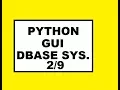 Python GUI Dbase Sys