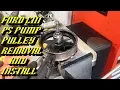 Ford Quick Tips Ford CIII Power Steering Pump Pressed Pulley Removal and Installation Procedure