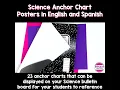Science Anchor Chart Posters in English Spanish for Elementary Students