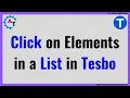 22 Click on Elements in a List in Tesbo Test Automation Framework Hybrid Test Framework