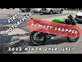 BOUGHT A NEW 2022 KAWASAKI NINJA ZX6R FOR MY FIRST MOTORCYCLE AND I ALMOST DROPPED IT FIRST RIDE