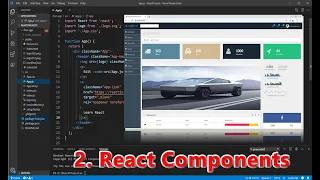 React Tutorial Part 2 - React Components Functional and Class Components
