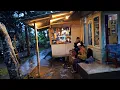 Download Lagu Hujan deras bikin syahdu di kampung lereng bukit pesawahan