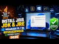 Install Java JDK JRE on Windows - Full Setup 2026