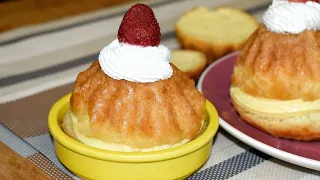 انجح طريقة لعمل حلوى البابا مثل اماكن الحلويات الفرنسية تماما مع كريم باتسيير Baba Recipe 