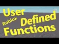 User Defined Custom Functions Roblox Studio Short Tutorials 052s