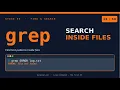 Linux Commands - grep Search INSIDE Files in Linux The Most Useful Command