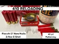 410 Fiocchi 3 Loading New Hulls 8 shot 40yd Patterning Good Bad and Ugly