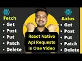 React Native Api Requests using Fetch Axios in One In Hindi Engineer Codewala