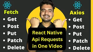 React Native Api Requests using Fetch Axios in One In Hindi Engineer Codewala