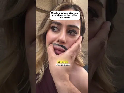 Salió a la calle con un bigote 😭😂 #Bromas #parejas
