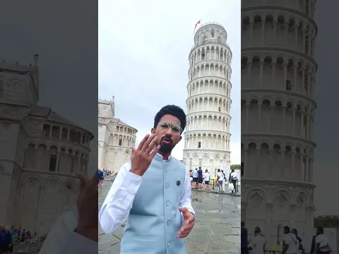 मैं देश नहीं झुकने दूँगा और मैं मीनार भी नहीं झुकने दूँगा #italy #pissa #shyamrangeela #shortvideo