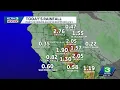 How much rain fell in NorCal on Monday through Tuesday