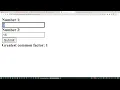 Greatest common factor in website using JavaScript