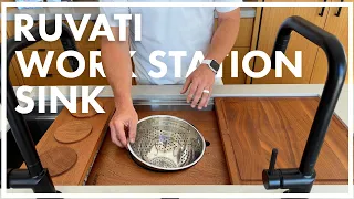 Ruvati Workstation Kitchen Sink Scandinavian Ranch Kitchen Rebuild The Block