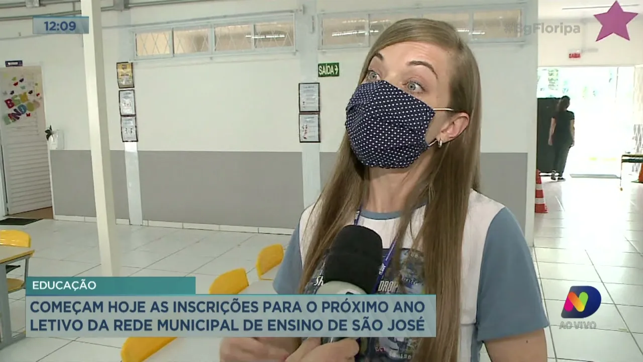Começam nesta terça as inscrições para o próximo ano letivo da Rede Municipal de Ensino de São José