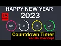 Countdown Timer in Vanilla Javascript