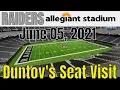 Las Vegas Raiders Allegiant Stadium Seat Visit 06 05 2021