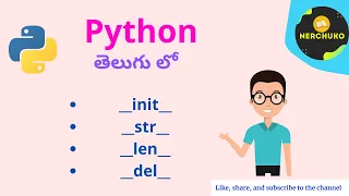 25 - Special Methods in Class Python in Telugu