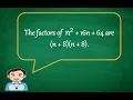 Perfect Square Trinomial I Factoring I