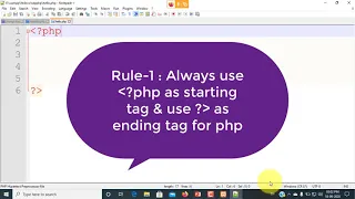 PHP Tutorials Syntax for PHP Rules for PHP Hello World Program in PHP