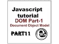 JavaScript tutorial in Hindi Part-11 DOM-1 Page