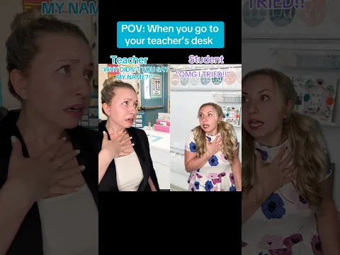 POV: When you go to your teacher’s desk #backtoschool #teacher #shorts
