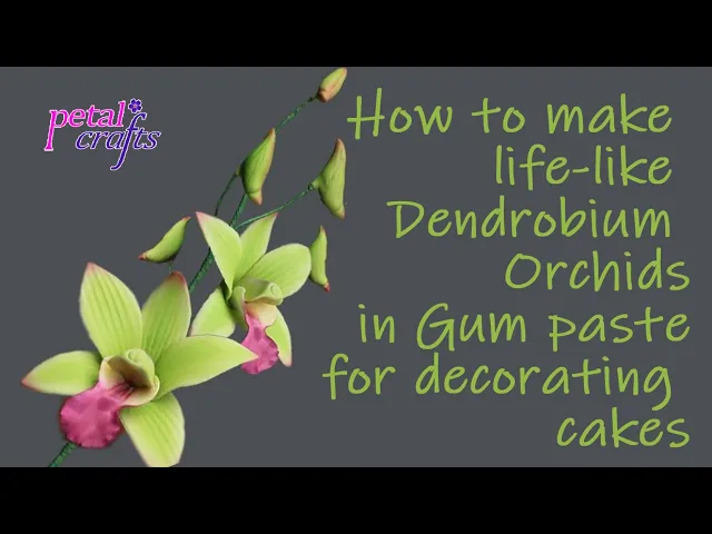 MAKING A GUMPASTE DENDROBIUM ORCHID BY PETAL CRAFTS