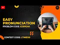 Easy Pronunciation Solution EZSPEAK LTIME110 CodeChef Python Programming Python Guy