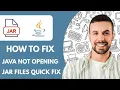 How To Fix Java Not Opening Jar Files - 2025 Quick FIX