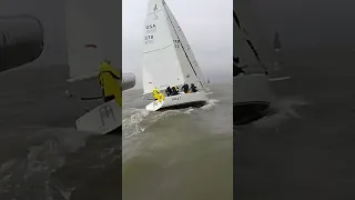 Winter Sailing on Galveston Bay #shorts #extreme
