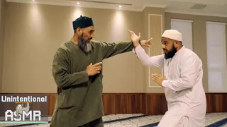 unintentional asmr cool muslim calmly demonstrates silat martial art