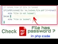 Checking PDF File Password or not in PHP - Easy Method 100 2023