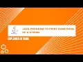 Java program to print substring of string Tamil