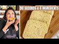 I MADE A 4 INGREDIENT BREAD IN 90 SECONDS TWO CARB KETO BREAD RECIPE
