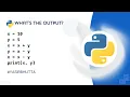 Python Quiz Can You Guess the Output Use of Variables Python for Beginners